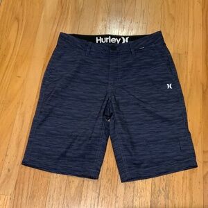 EUC men’s Hurley space-dye navy blue board shorts - 30